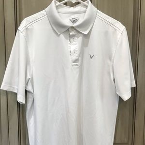 Callaway (L) Men’s White Golf Shirt, Polo style